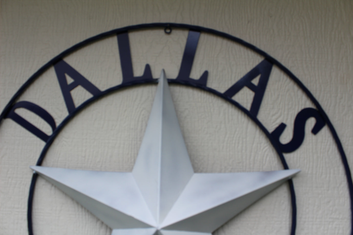 DALLAS COWBOYS STAR METAL BARN LONE STAR WESTERN HOME DECOR BLUE & WHITE STAR, SIZE:24",32",36",40",42",44",46",50"