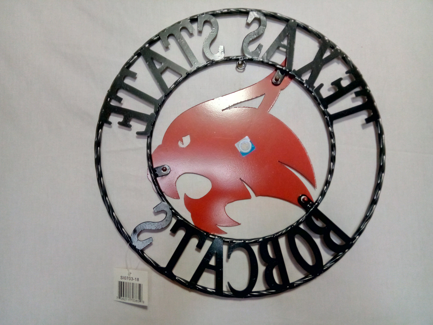 12",18",24",32",36" TEXAS STATE BOBCATS CUSTOM METAL VINTAGE CRAFT TEAM SIGN WESTERN HOME DECOR HANDMADE