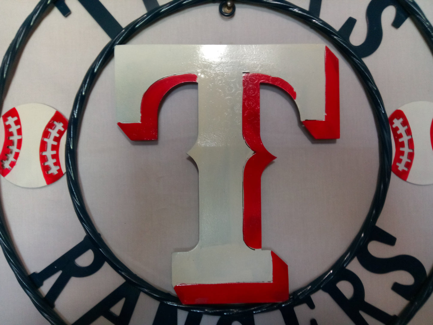 12", 18", 24", 32" TEXAS RANGERS BARN CUSTOM METAL VINTAGE CRAFT SIGN TEAM HANDMADE