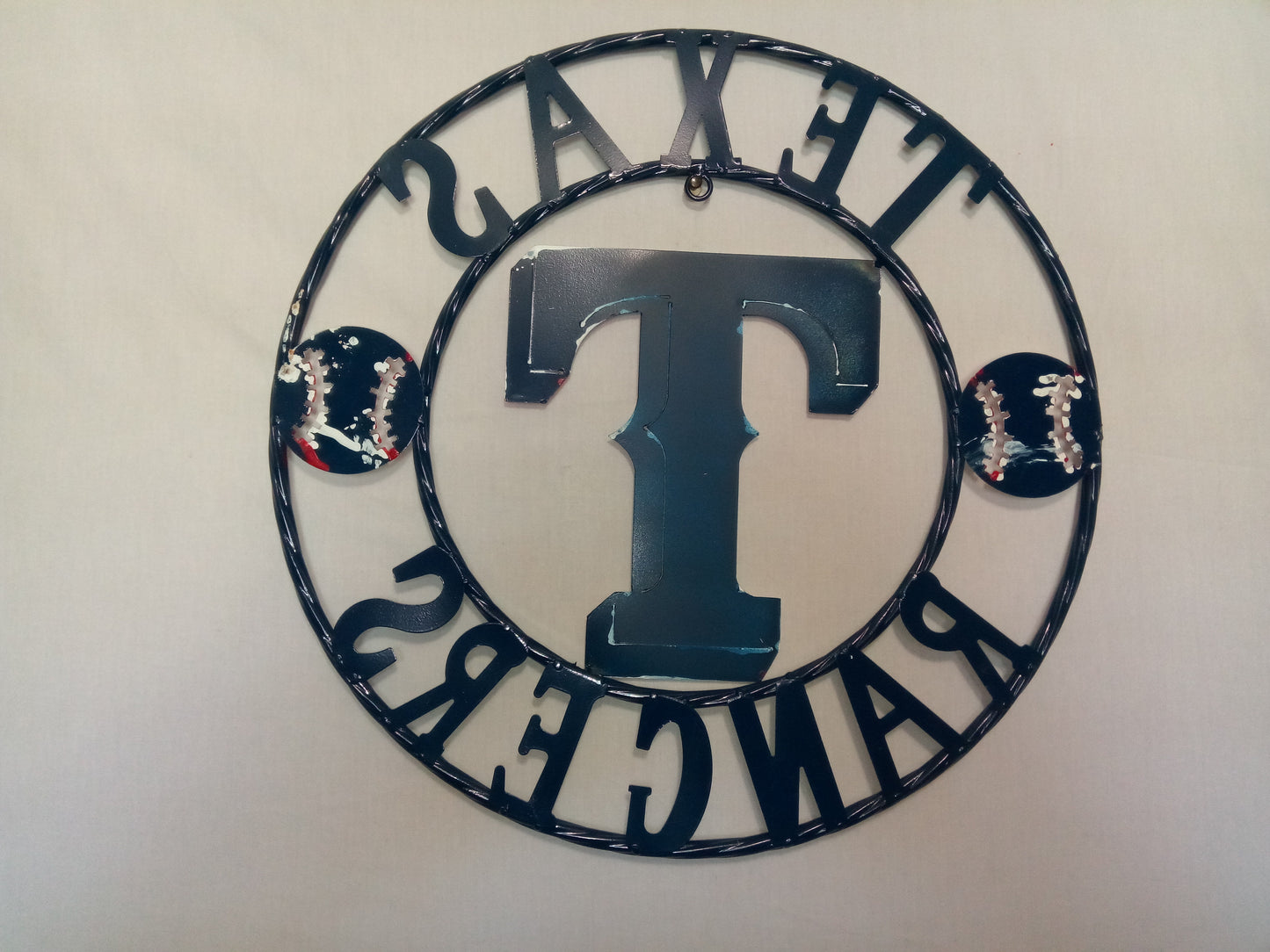 12", 18", 24", 32" TEXAS RANGERS BARN CUSTOM METAL VINTAGE CRAFT SIGN TEAM HANDMADE
