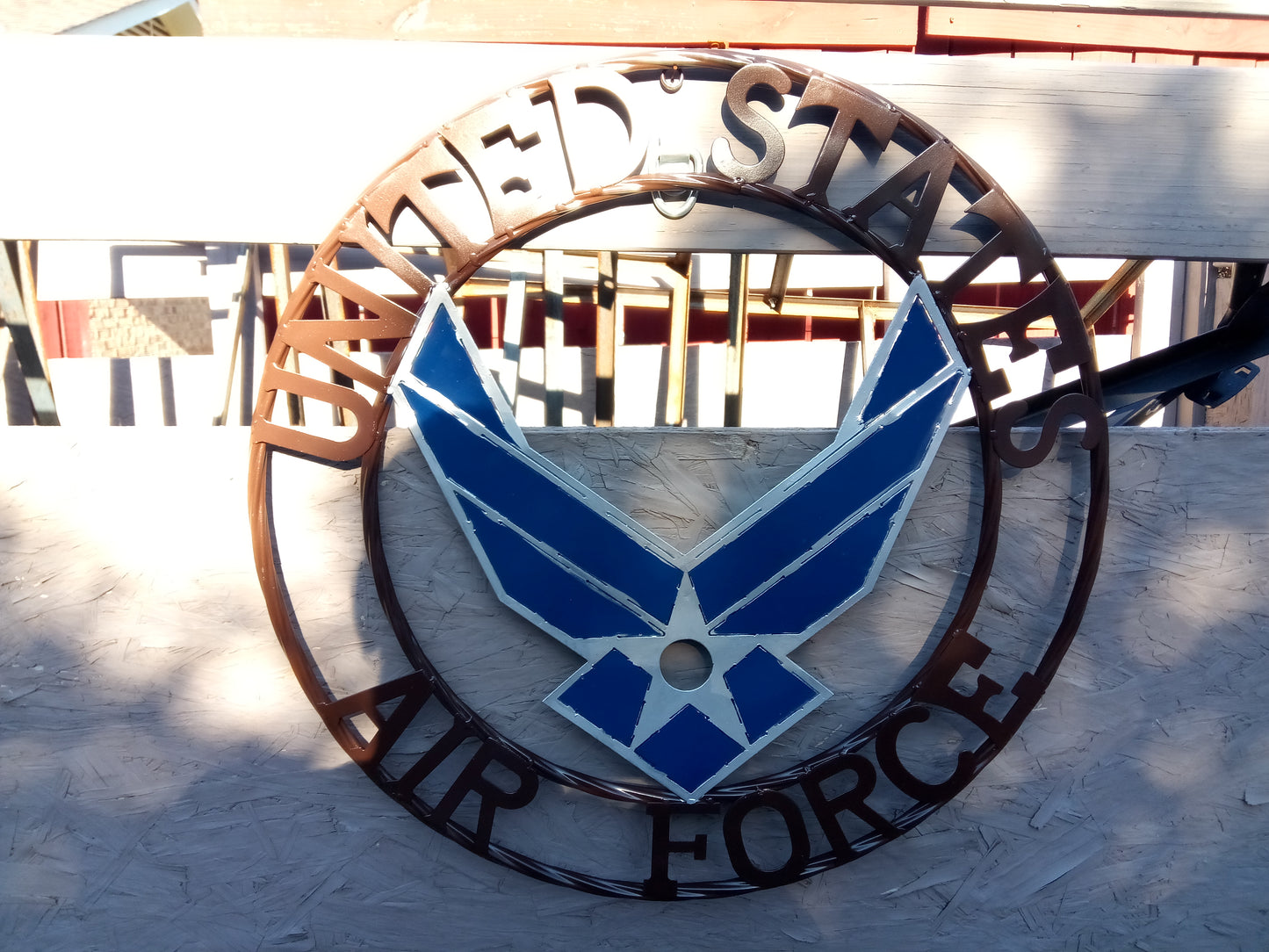24" US AIRFORCE MILITARY METAL WALL ART WESTERN HOME DECOR VINTAGE RUSTIC WALL DECOR NEW