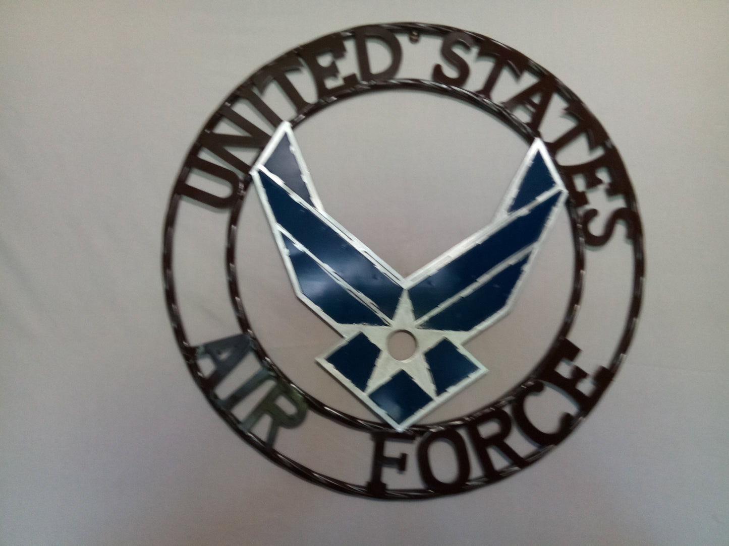 24" US AIRFORCE MILITARY METAL WALL ART WESTERN HOME DECOR VINTAGE RUSTIC WALL DECOR NEW