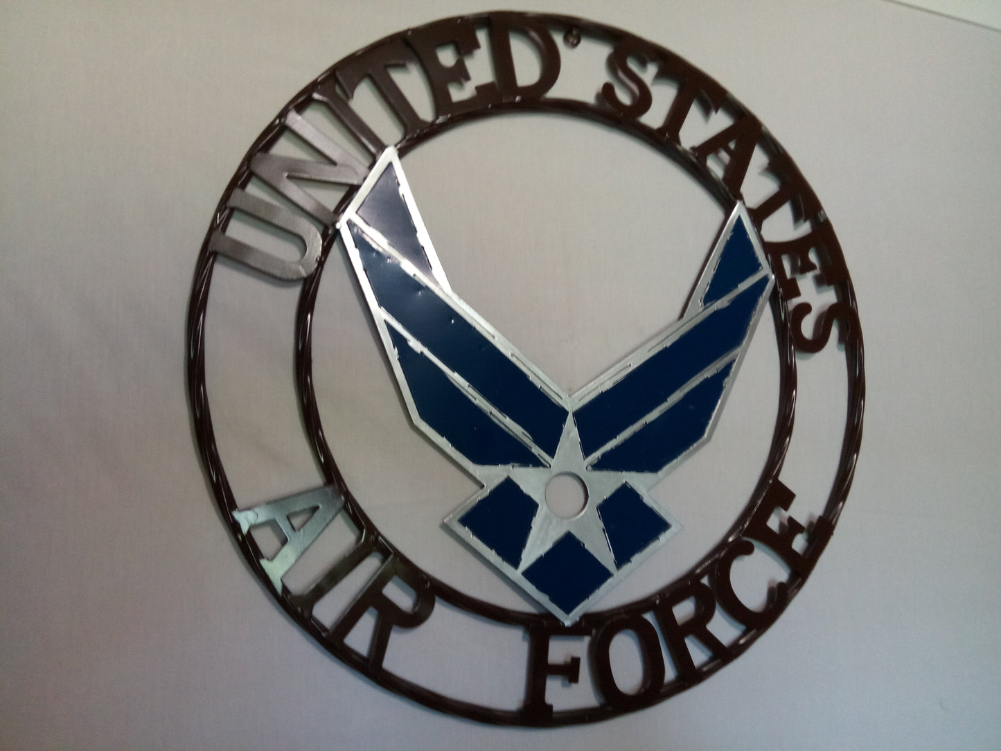 24" US AIRFORCE MILITARY METAL WALL ART WESTERN HOME DECOR VINTAGE RUSTIC WALL DECOR NEW