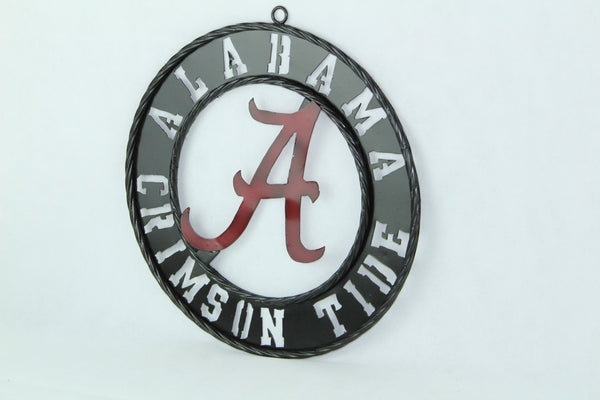 12" ALABAMA CUSTOM METAL VINTAGE CRAFT SIGN WALL ART TEAM SIGN HANDMADE