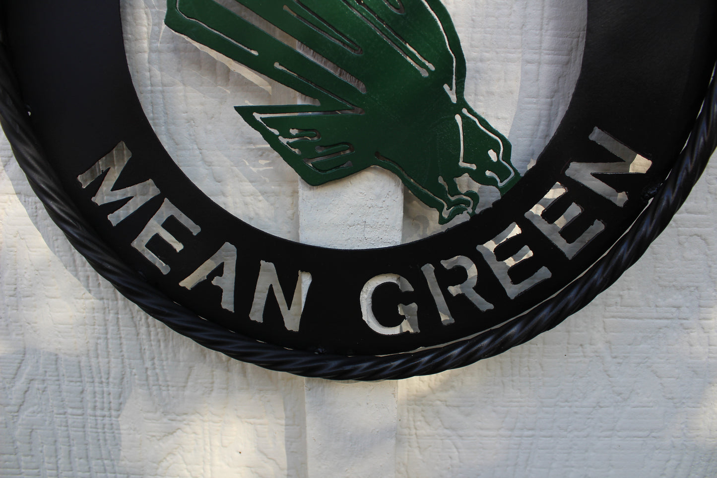 12",18",24" UNT NORTH TEXAS MEAN GREEN METAL CUSTOM VINTAGE CRAFT WALL ART TEAM SIGN HANDMADE