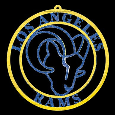 #WC109 LOS ANGELES RAMS MDF WOOD NFL TEAM SIGN CUSTOM VINTAGE CRAFT WESTERN HOME DECOR OFFICIAL LICENSED PRODUCT