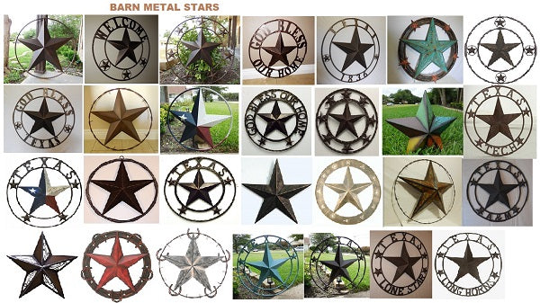 32" RUSTIC BRONZE SOLID RING METAL BARN LONE STAR WESTERN HOME DECOR HANDMADE NEW-#EH10027