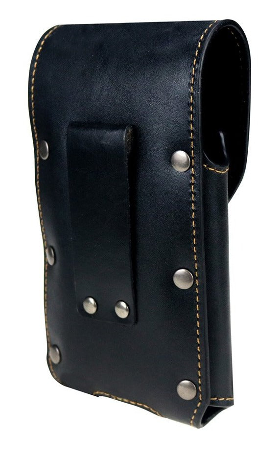 7" LONESTAR BROWN LEATHER POUCH EXTRA LARGE  BELT LOOP HOLSTER CELL PHONE CASE UNIVERSAL OVERSIZE #EH12701--FREE SHIPPING