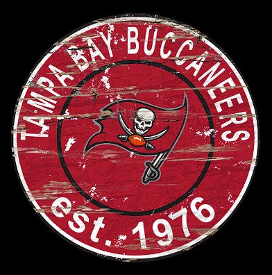 #W117 TAMPA BAY BUCCANEERS MDF WOOD NFL TEAM SIGN CUSTOM VINTAGE CRAFT WESTERN HOME DECOR OFFICIAL LICENSED PRODUCT