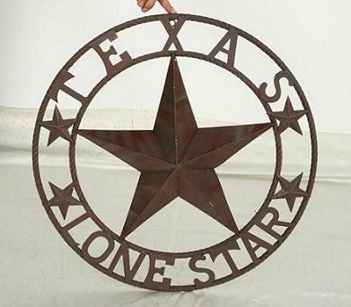 TEXAS LONESTAR METAL ART WESTERN HOME WALL DECOR RUSTIC VINTAGE BROWN NEW, SIZE:24",32",36",40",42",44",46",50"
