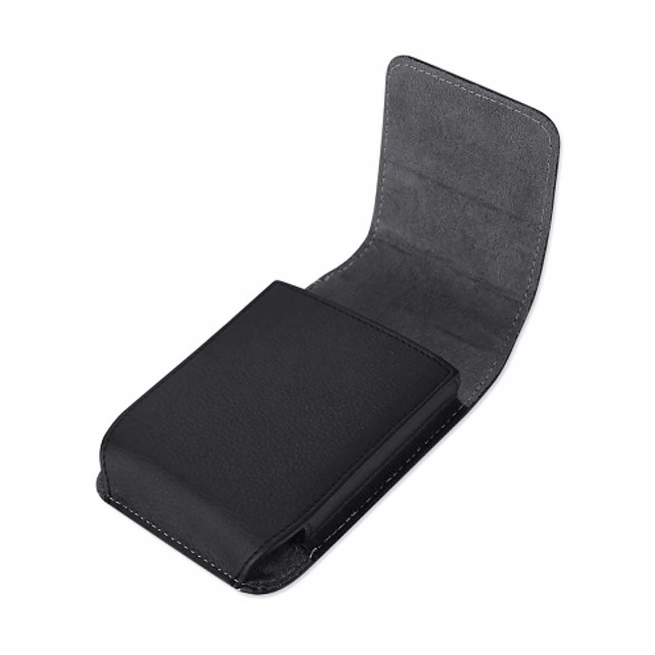 VP385B 7" REIKO VERTICAL XL MEGA EXTRA LARGE LEATHER POUCH BELT CLIP HOLSTER CELL PHONE CASE UNIVERSAL OVERSIZE