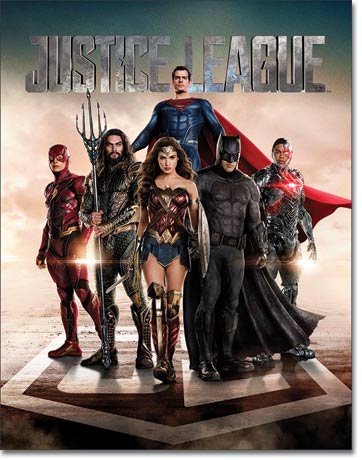 #2255 JUSTICE LEAGUE MOVIE TIN SIGN CUSTOM METAL ART WESTERN HOME DECOR NEW