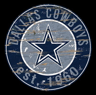 #W107 DALLAS COWBOYS MDF WOOD NFL TEAM SIGN CUSTOM VINTAGE CRAFT WESTERN HOME DECOR OFFICIAL LICENSED PRODUCT