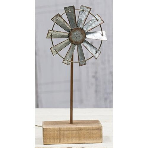 9" WINDMILL FINIAL FARMHOUSE METAL ART WESTERN HOME DECOR NEW #EH12165 --FREE SHIPPING