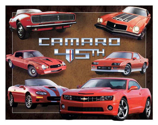ITEM# 1782 CAMARO 45TH ANNIV. GARAGE AUTOMOTIVE TIN SIGN METAL ART WESTERN HOME DECOR WALL SIGN ART
