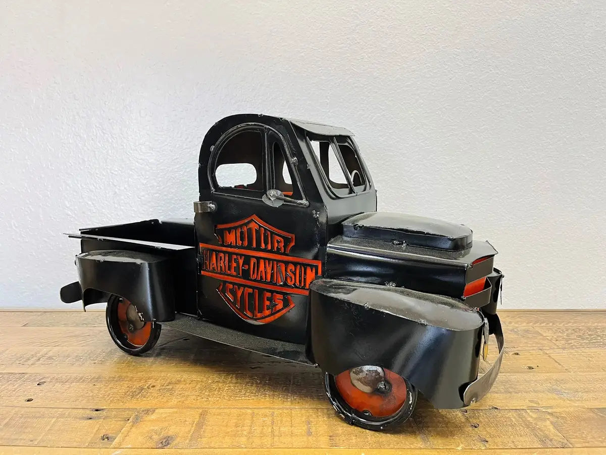 20" MULTI STYLE PICKUP TRUCK METAL GARDEN ART FIGURINE OUTDOOR & INDOOR FARM HOUSE WESTERN HOME DECOR HANDMADE NEW: 20"L X 10"W X 12" H