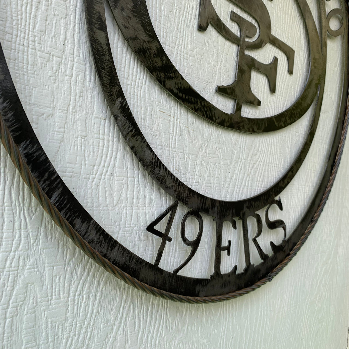 SAN FRANCISCO 49ERS METAL CUSTOM VINTAGE RAW METAL CRAFT TEAM SIGN HANDMADE 12",18",24",32",36",40",50"