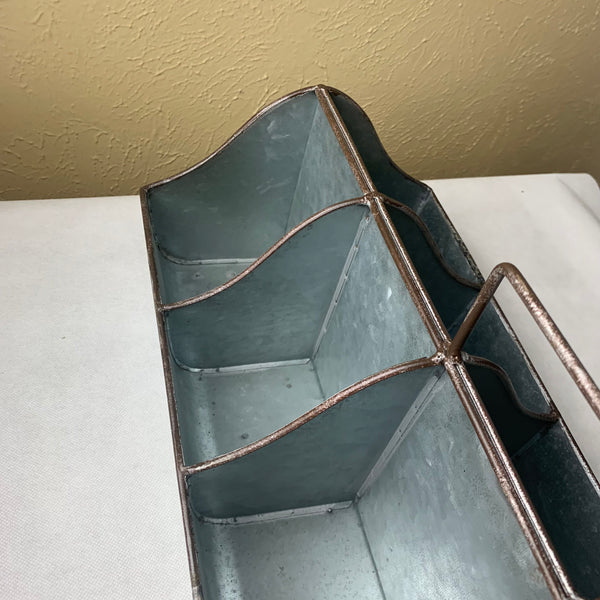 20" CADDY METAL UTENSILS, TOOLS, STORAGE BUCKET WESTERN HOME DECOR NEW