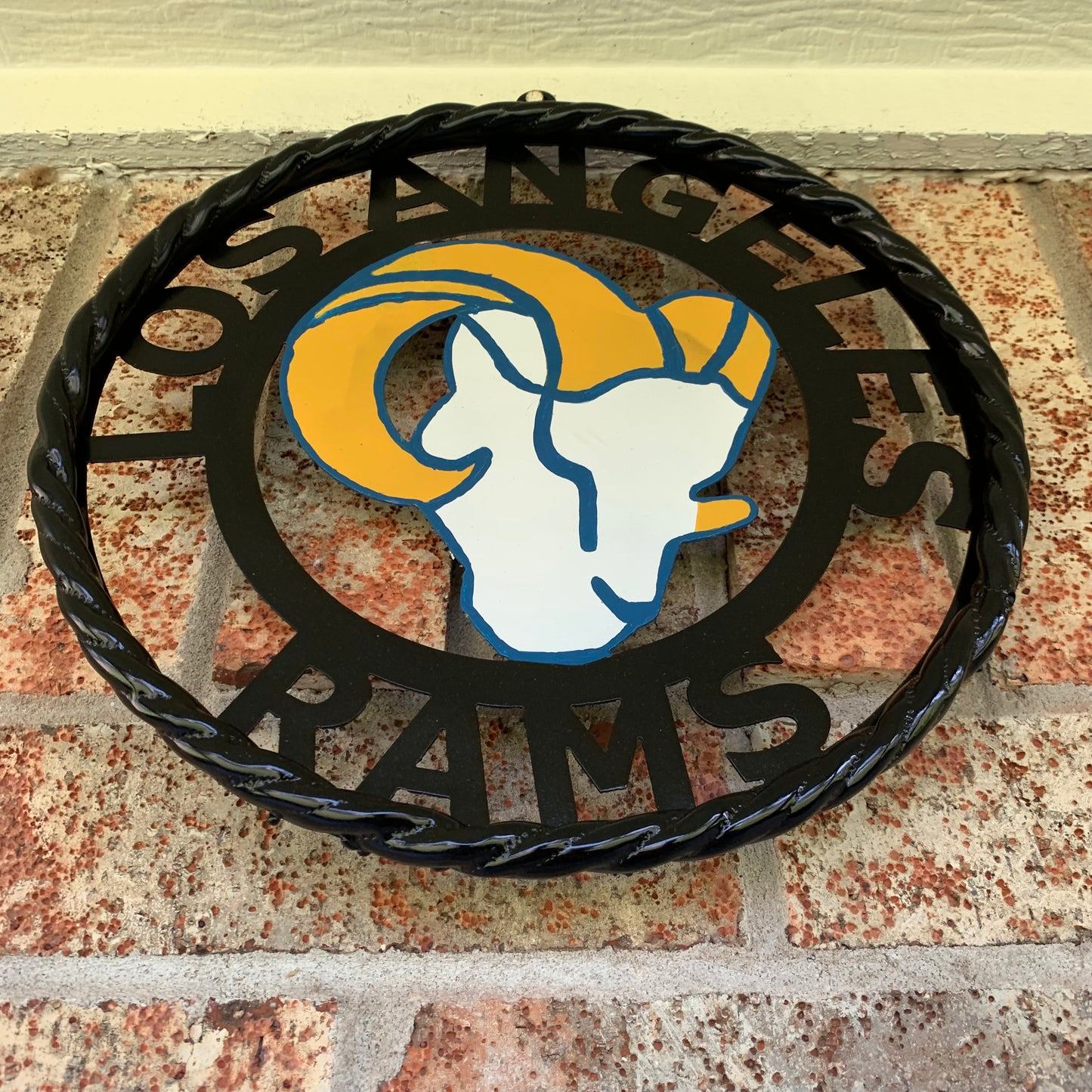 12", 18", 24", 32" LOS ANGES RAMS METAL CUSTOM VINTAGE CRAFT WALL ART TEAM SIGN HANDMADE