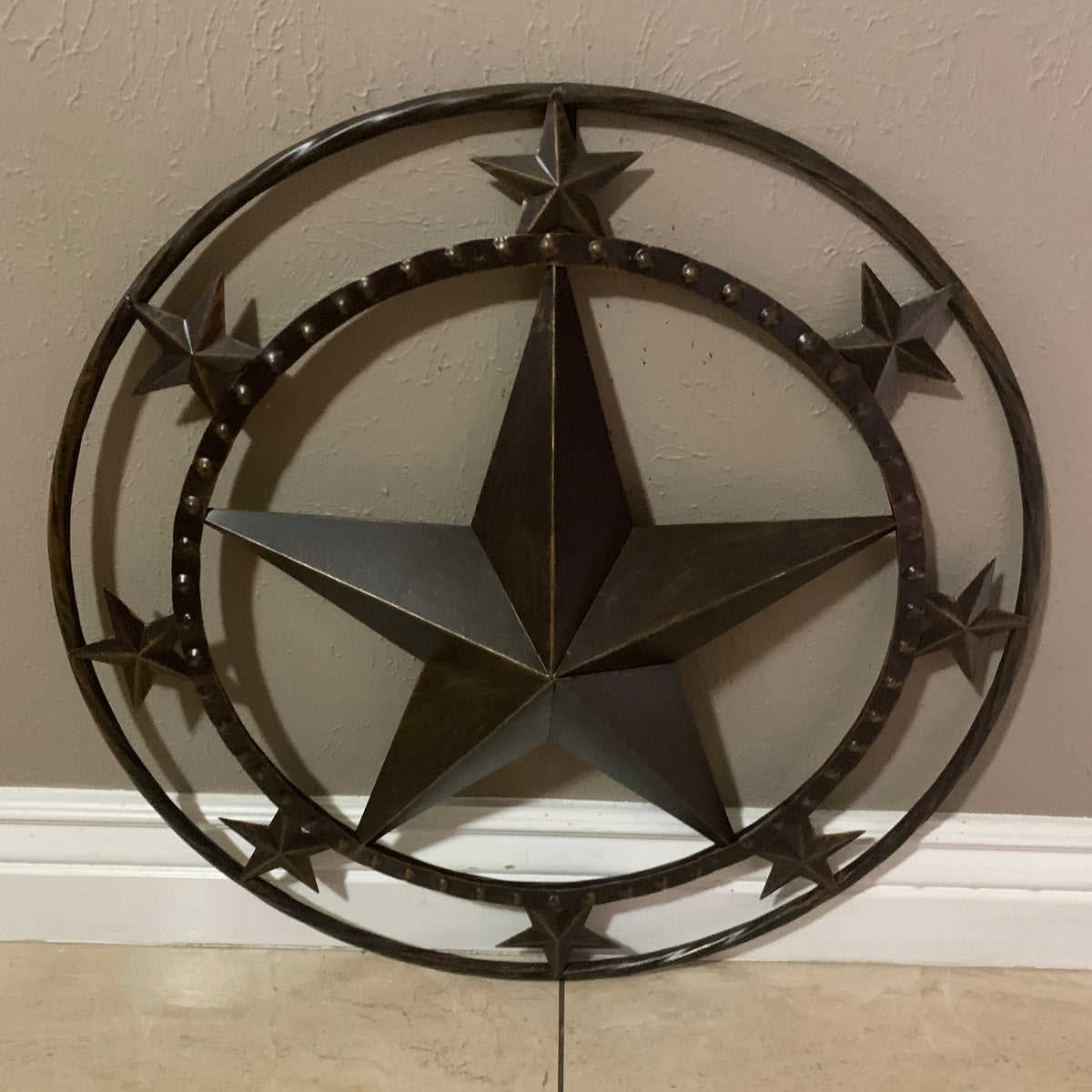 #SI_BC2109 MULTI STARS 24" BARN METAL STAR WESTERN HOME DECOR HANDMADE RUSTIC BRONZE NEW