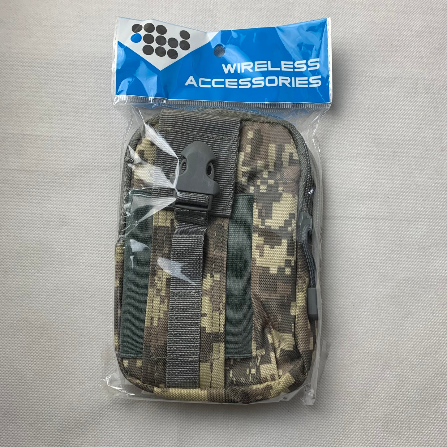 #MX_ARU65 CAMO 7" RUGGED NYLON POUCH BAG MEGA EXTRA LARGE VERTICAL ZIPPER CLOSURE, BELT LOOP HOLSTER CELL PHONE TABLET CASE UNIVERSAL OVERSIZE