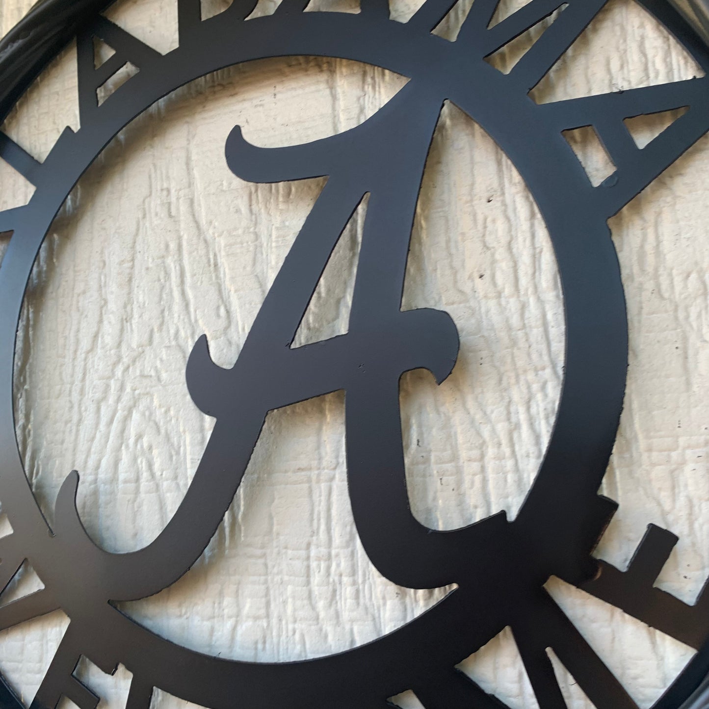 ALABAMA WELCOME CUSTOM ALL BLACK METAL VINTAGE SIGN TEAM HANDMADE