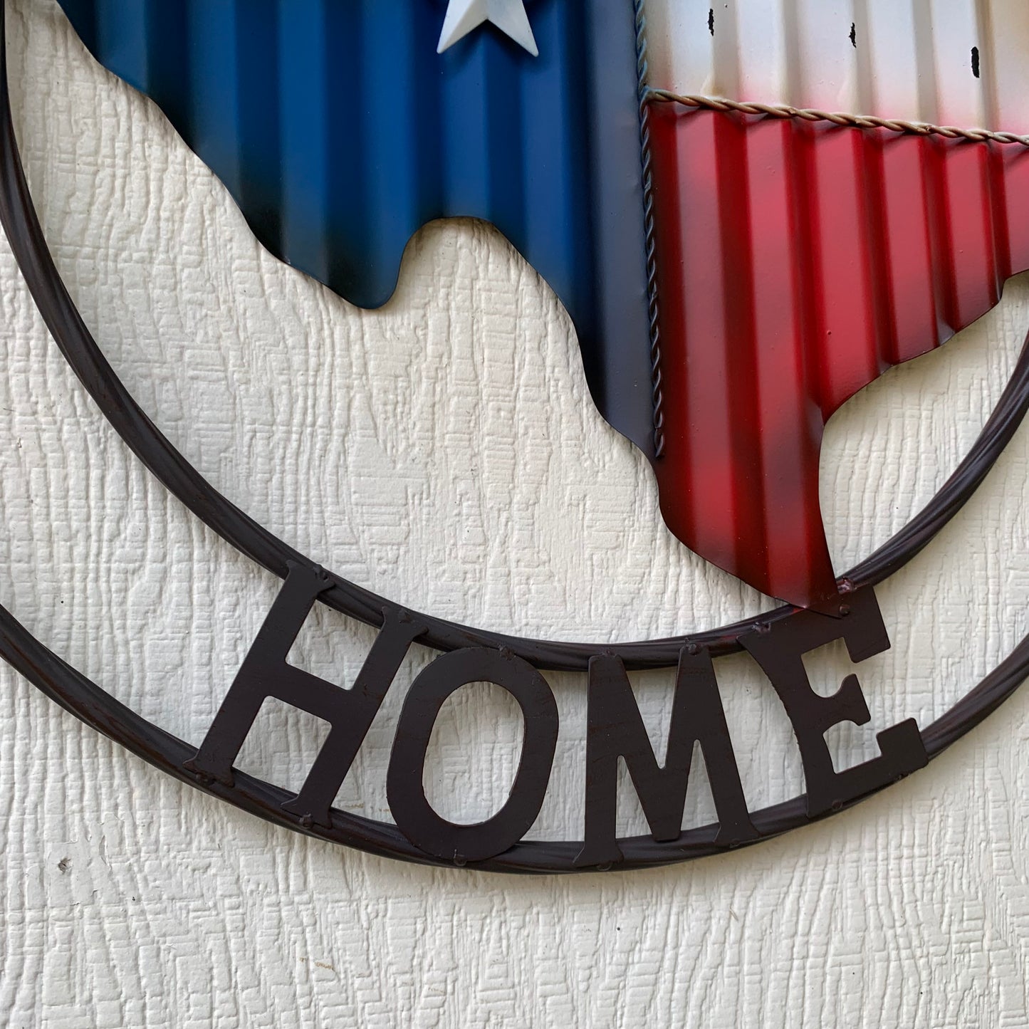 24" WAVY GOD BLESS PUR HOME STATE OF TEXAS METAL CRAFT SIN WESTERN HOME DECOR HANDMADE NEW #EH12970