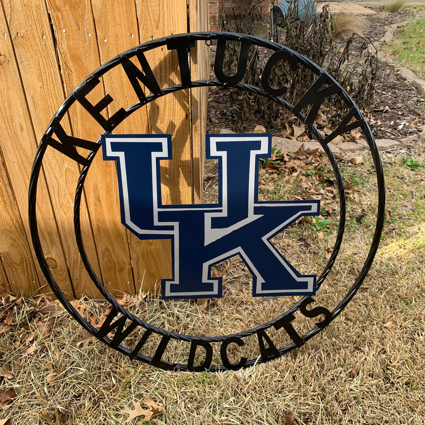 KENTUCKY WILDCATS CUSTOM METAL VINTAGE CRAFT SIGN WESTERN HOME DECOR HANDMADE