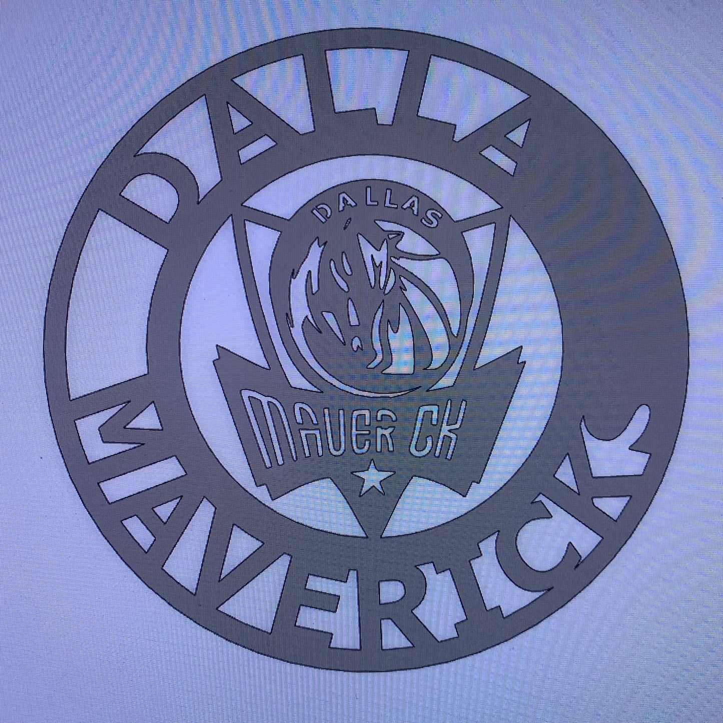 12",18", 24", 32",36" DALLAS MAVERICKS CUSTOM RAW METAL VINTAGE CRAFT TEAM SPORTS SIGN HANDMADE
