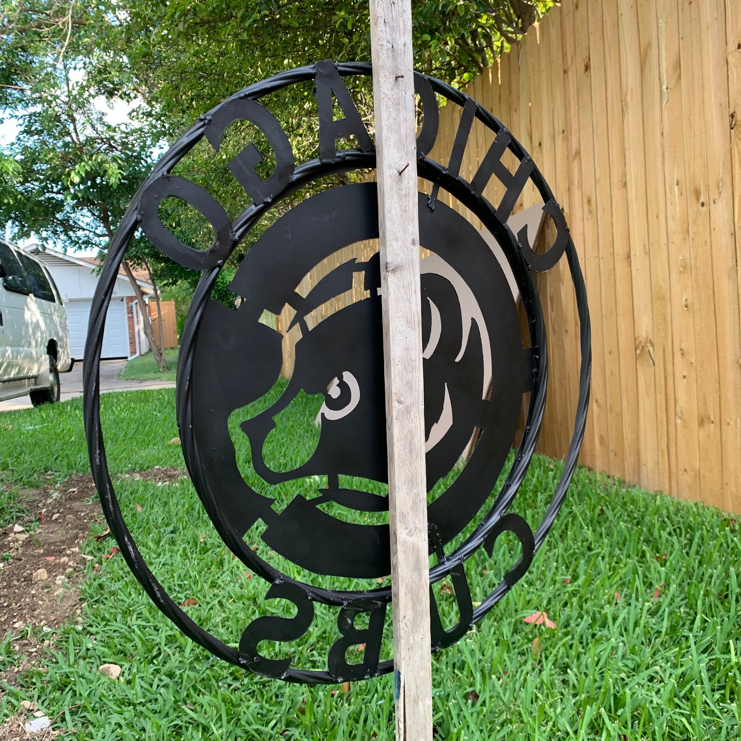 12", 18", 24", 32" CHICAGO CUBS CUSTOM BLACK & RAW METAL VINTAGE CRAFT TEAM SPORTS SIGN HANDMADE