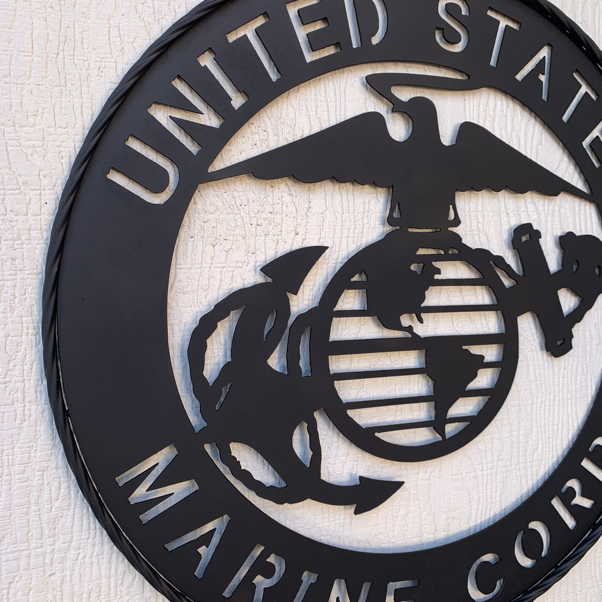 #EH10866 US MARINE CORPS 18",24",32" MILITARY LASERCUT CUSTOM BLACK METAL VINTAGE CRAFT SIGN WESTERN HOME DECOR HANDMADE