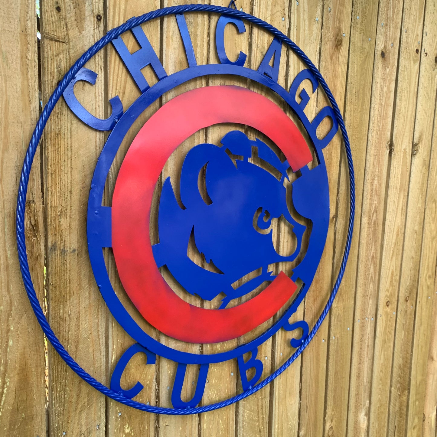 12", 18", 24", 32" CHICAGO CUBS CUSTOM METAL VINTAGE CRAFT TEAM SPORTS SIGN HANDMADE