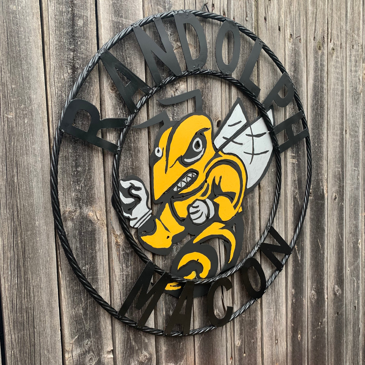 RANDOLPH MACON CUSTOM METAL VINTAGE CRAFT TEAM SIGN HANDMADE 12",18",24",32" SIZES