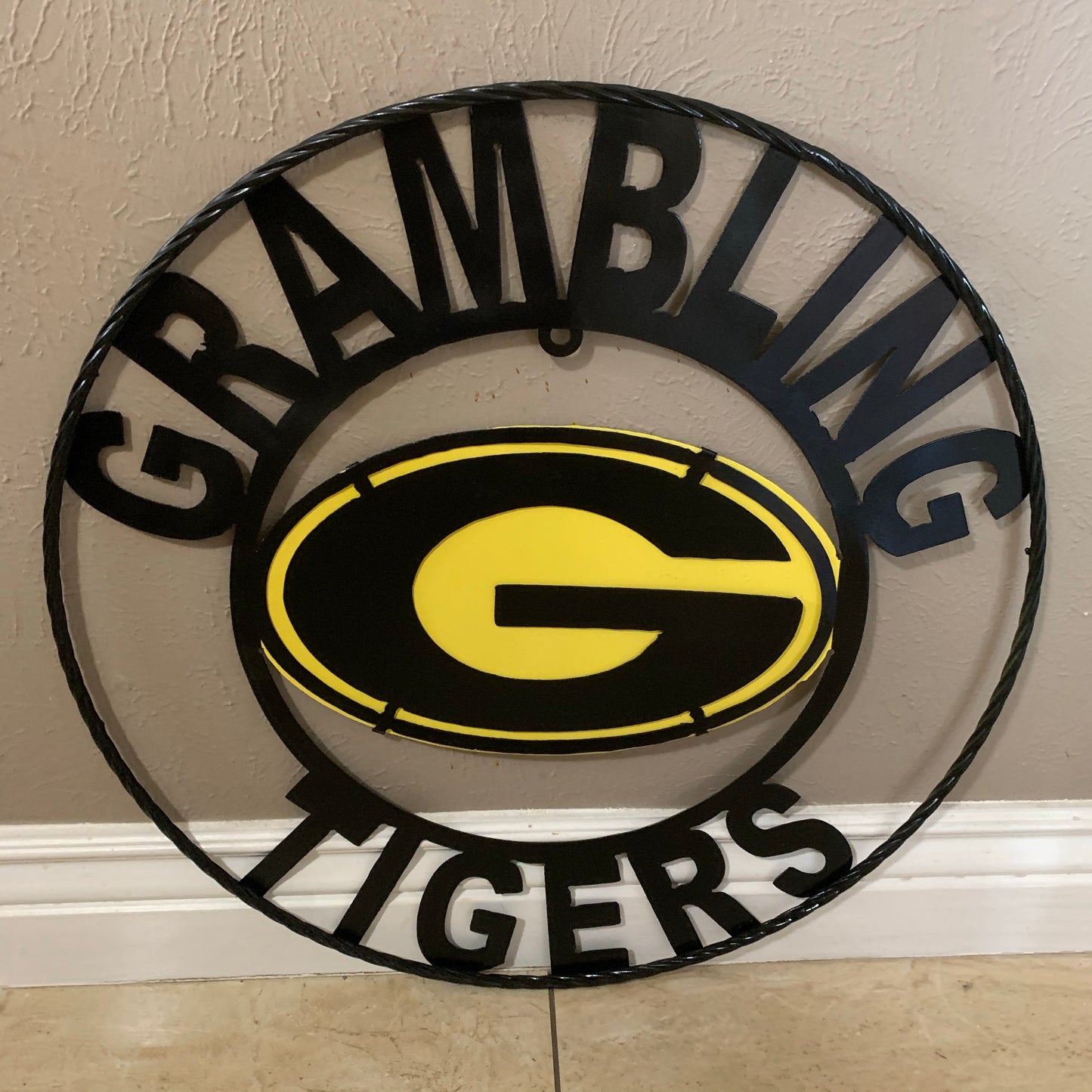 GRAMBLING TIGERS CUSTOM METAL VINTAGE CRAFT SIGN WESTERN HOME DECOR HANDMADE