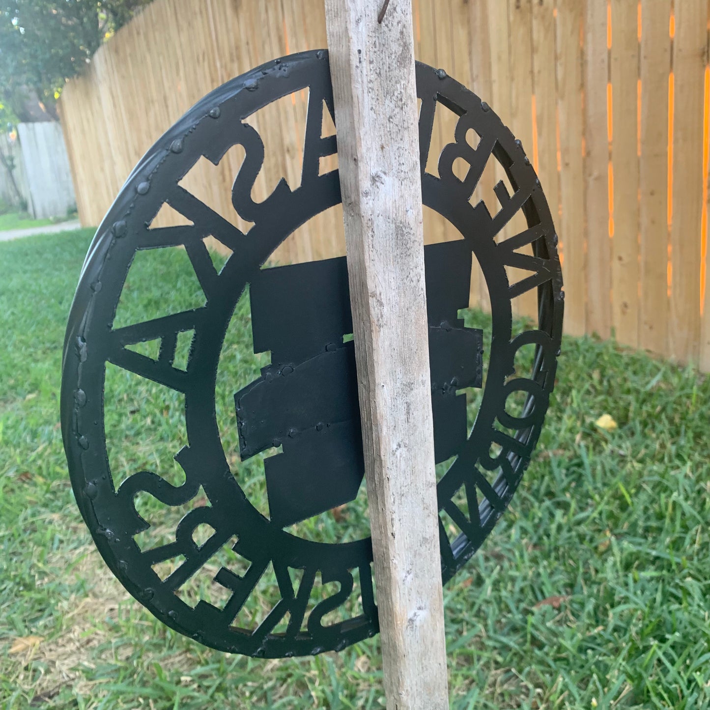12" NEBRASKA HUSKERS BLACK METAL CUSTOM VINTAGE CRAFT TEAM SIGN