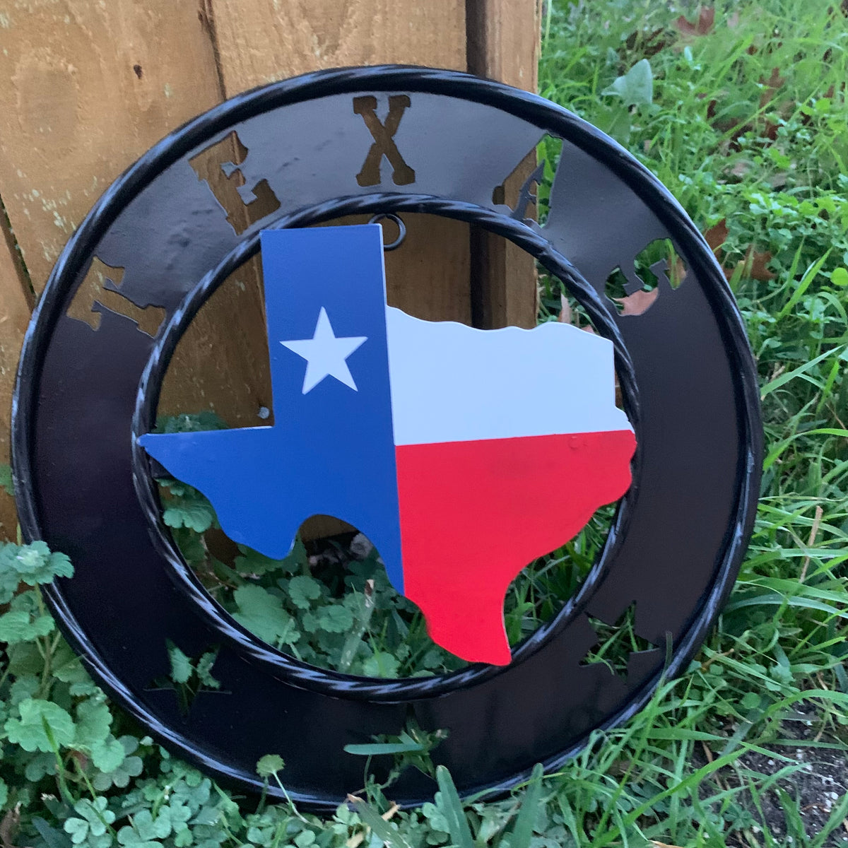 12" STATE OF TEXAS MAP CUSTOM METAL VINTAGE CRAFT SIGN WESTERN HOME DECOR NEW