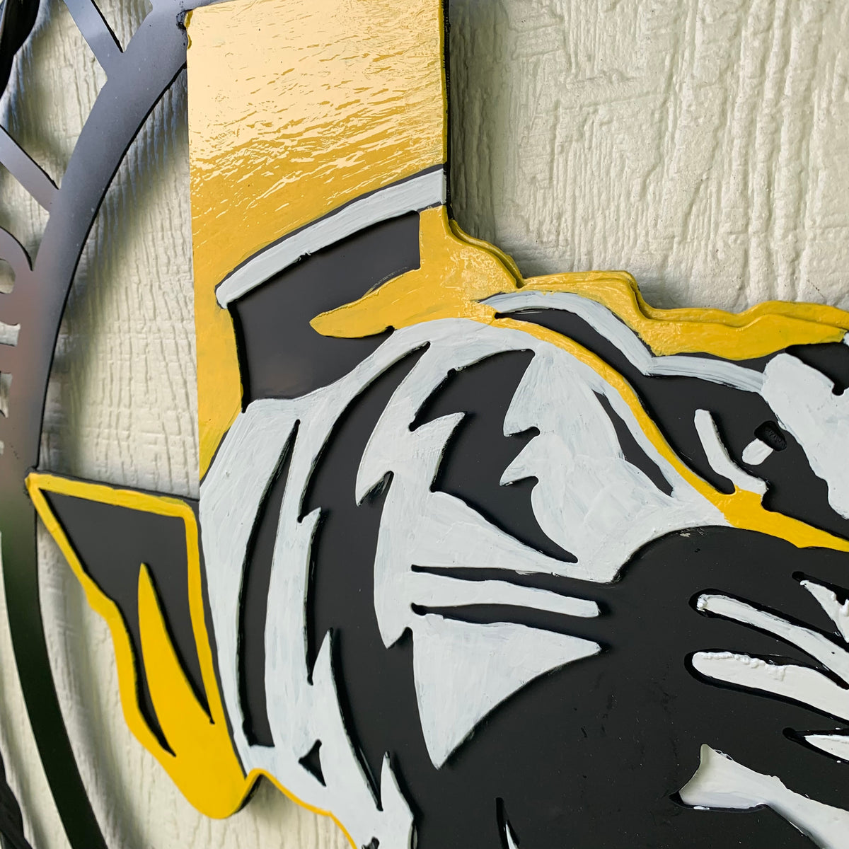 EAST TEXAS BAPTIST UNIVERSITY METAL CUSTOM VINTAGE CRAFT SIGN WALL ART TEAM HANDMADE