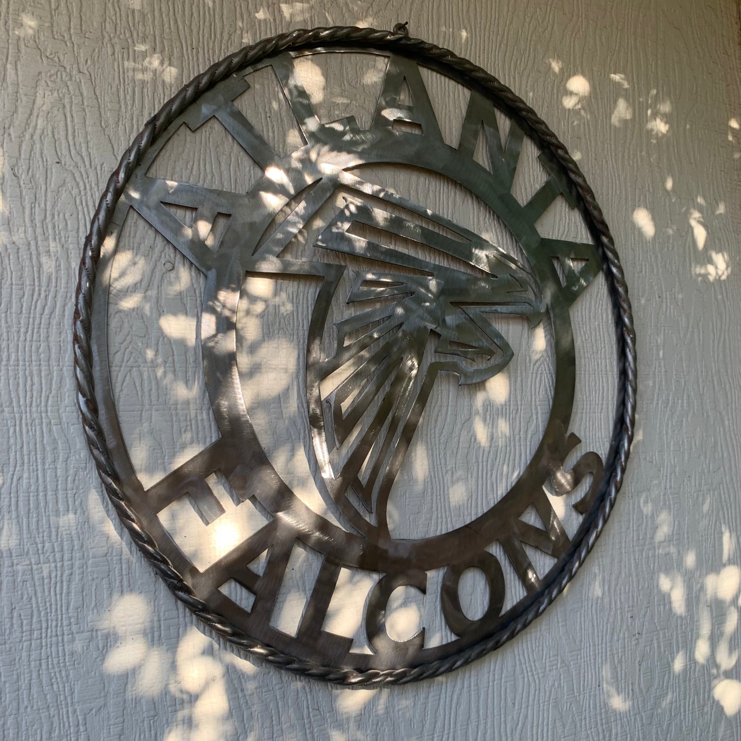 18", 24", 32", 36" ATLANTA FALCONS CUSTOM RAW METAL VINTAGE CRAFT TEAM SIGN HANDMADE