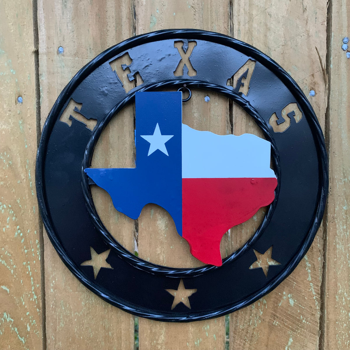 12" STATE OF TEXAS MAP CUSTOM METAL VINTAGE CRAFT SIGN WESTERN HOME DECOR NEW