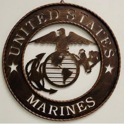 #SI_A18104 18" MILITARY MARINES US MARINE CORPS PATRIOTIC SIGN WESTERN HOME DECOR HANDMADE