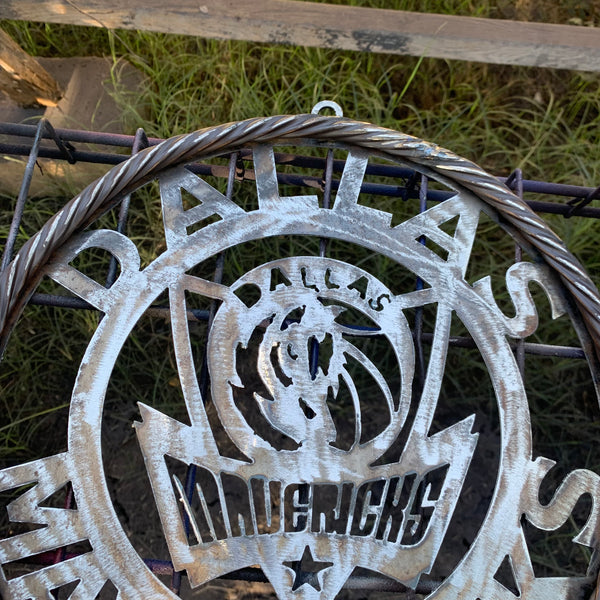 12", 18", 24", 32", 36" DALLAS MAVERICKS BLACK CUSTOM METAL VINTAGE CRAFT TEAM SPORTS SIGN HANDMADE