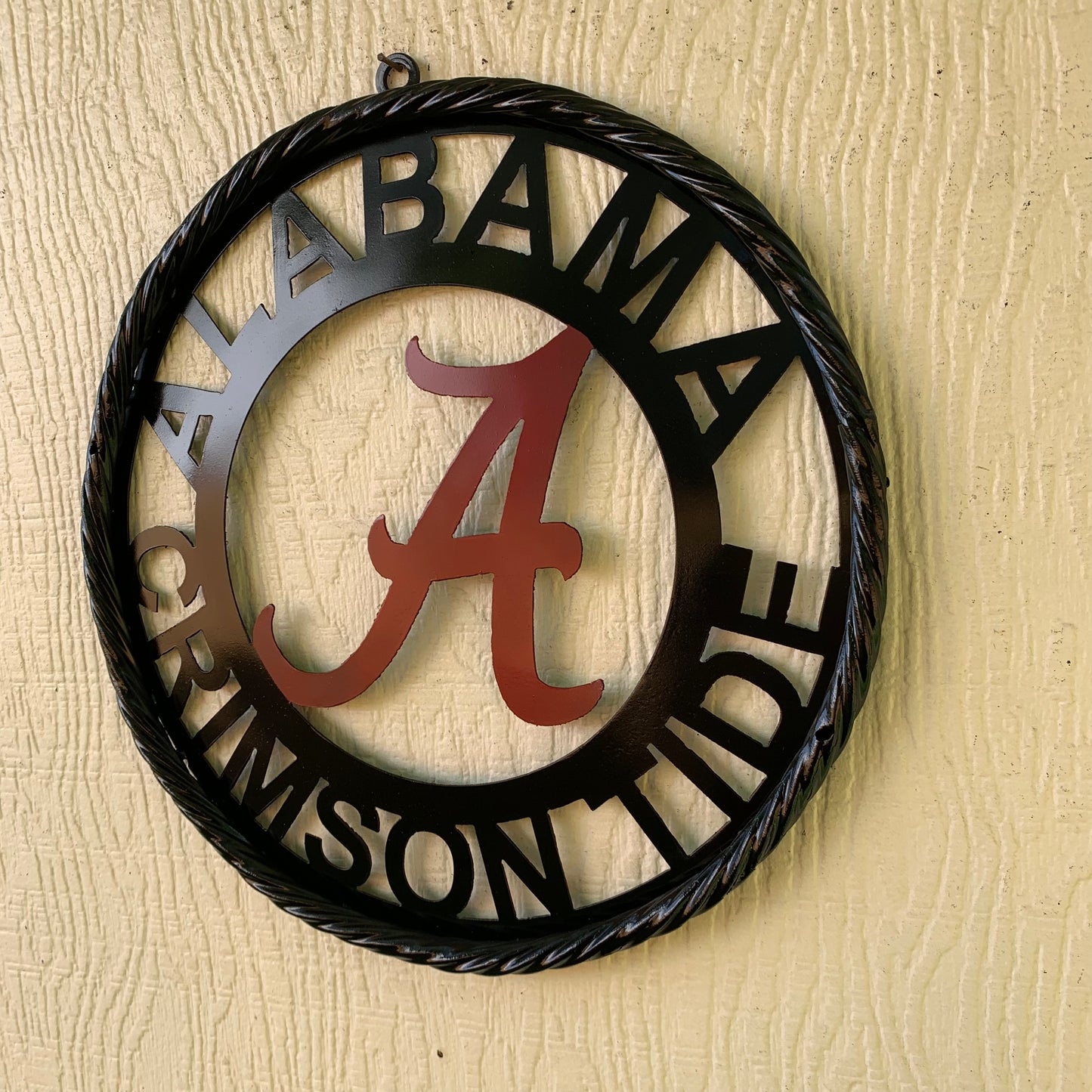 ALABAMA CRIMSON TIDE LASERCUT CUSTOM METAL VINTAGE CRAFT SIGN TEAM WESTERN HOME DECOR