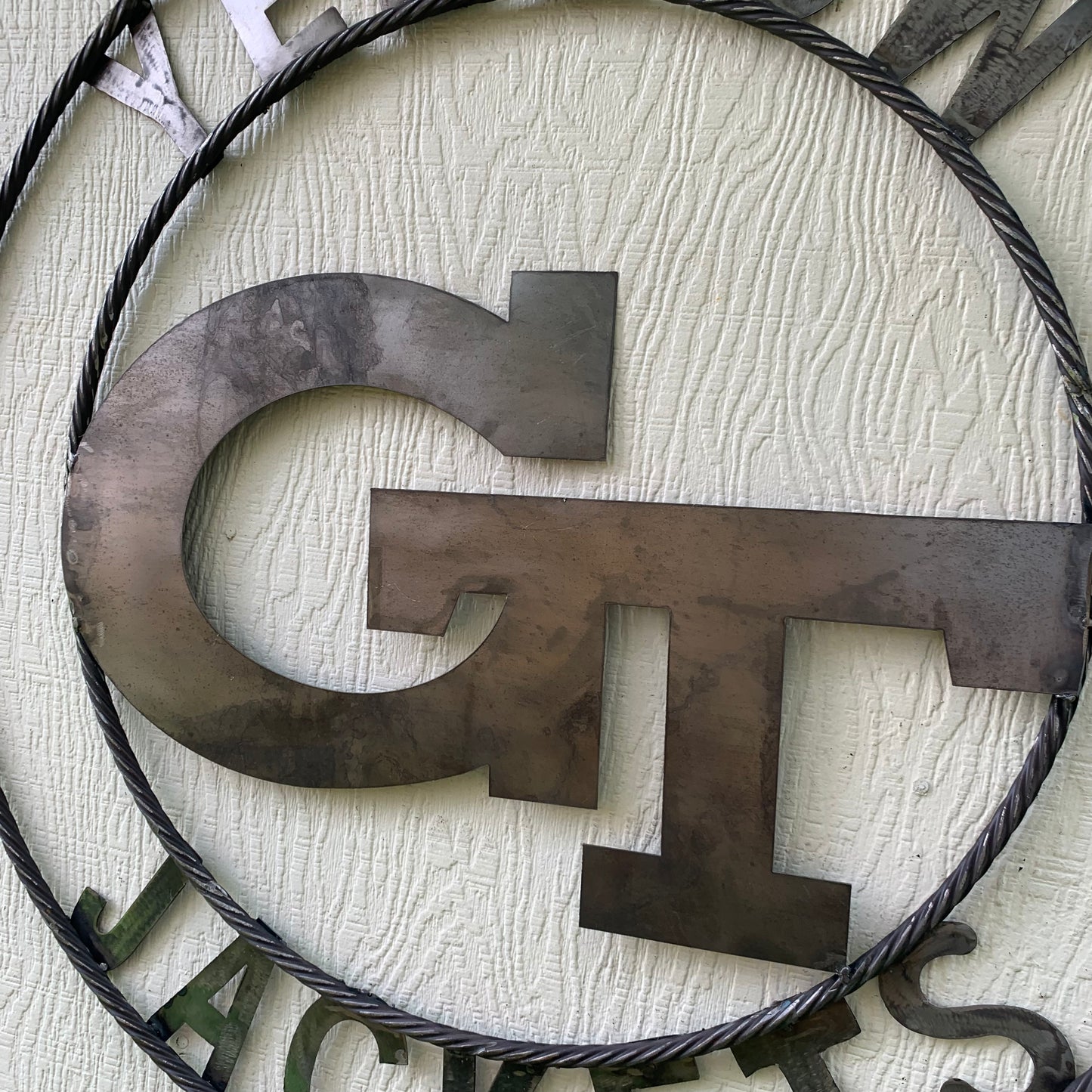 GEORGIA TECH YELLOW JACKETS CUSTOM RAW METAL VINTAGE CRAFT SIGN UNPAINTED HANDMADE 12",18",24",32",36"