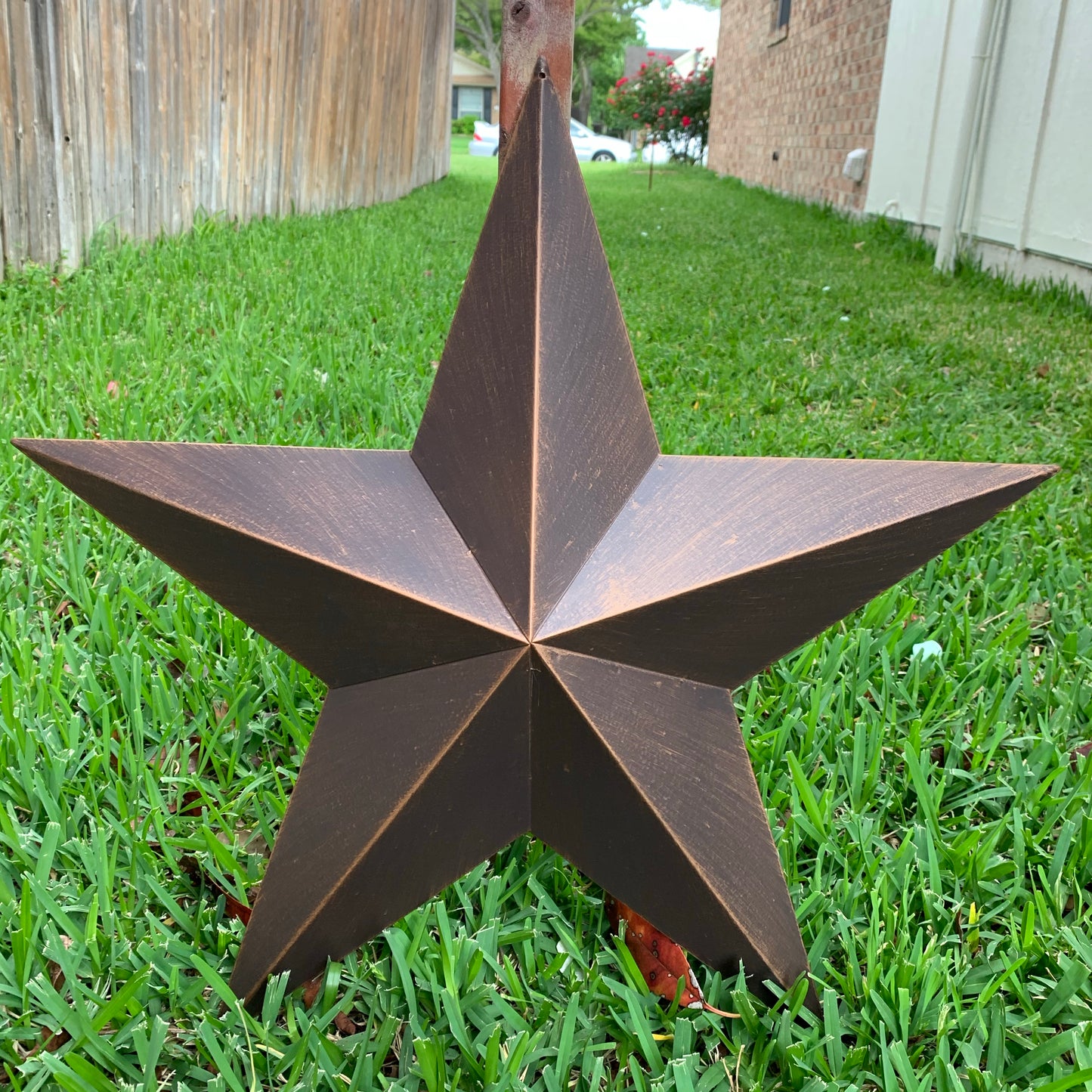 12",16",22",24",30",36" RUSTIC BRONZE BARN STAR 5 POINT METAL STAR OF DAVID WESTERN HOME DECOR HANDMADE NEW 3" TO 36"-#EH10044