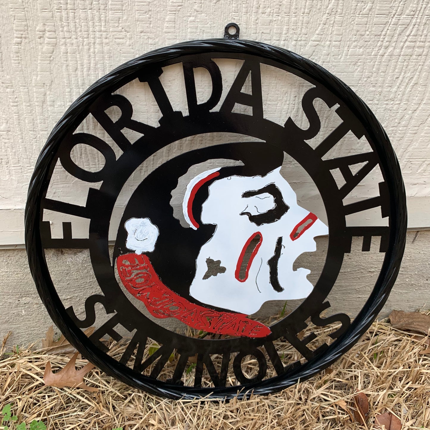 12", 18", 24", 32" FSU FLORIDA STATE SEMINOLES INDIAN LOGO METAL CUSTOM VINTAGE CRAFT TEAM SIGN