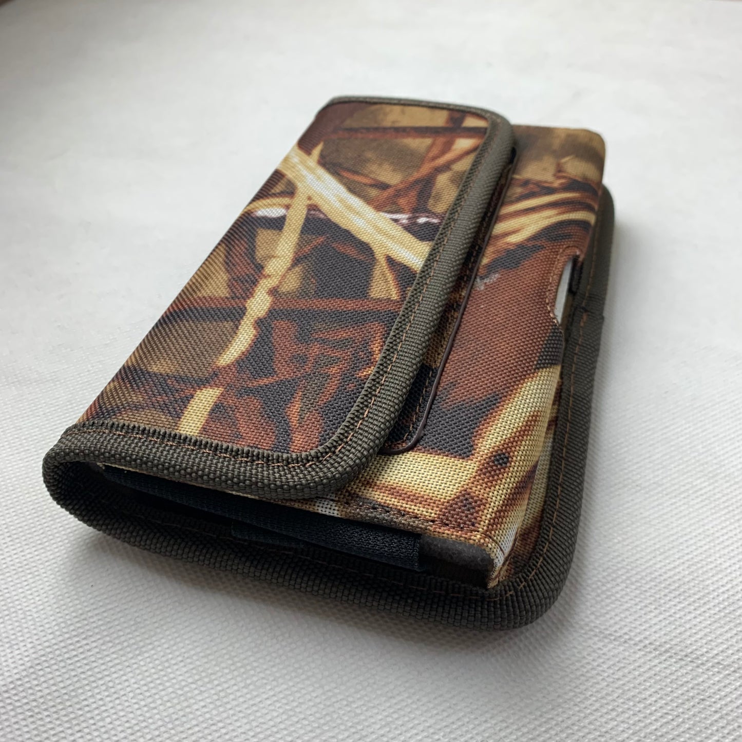 7" LUXMO WIRELESS XL MEGA EXTRA LARGE HORIZONTAL CAMO RUGGED POUCH VELCO CLOSURE  &  BELT LOOP CLIP HOLSTER CELL PHONE CASE UNIVERSAL OVERSIZE