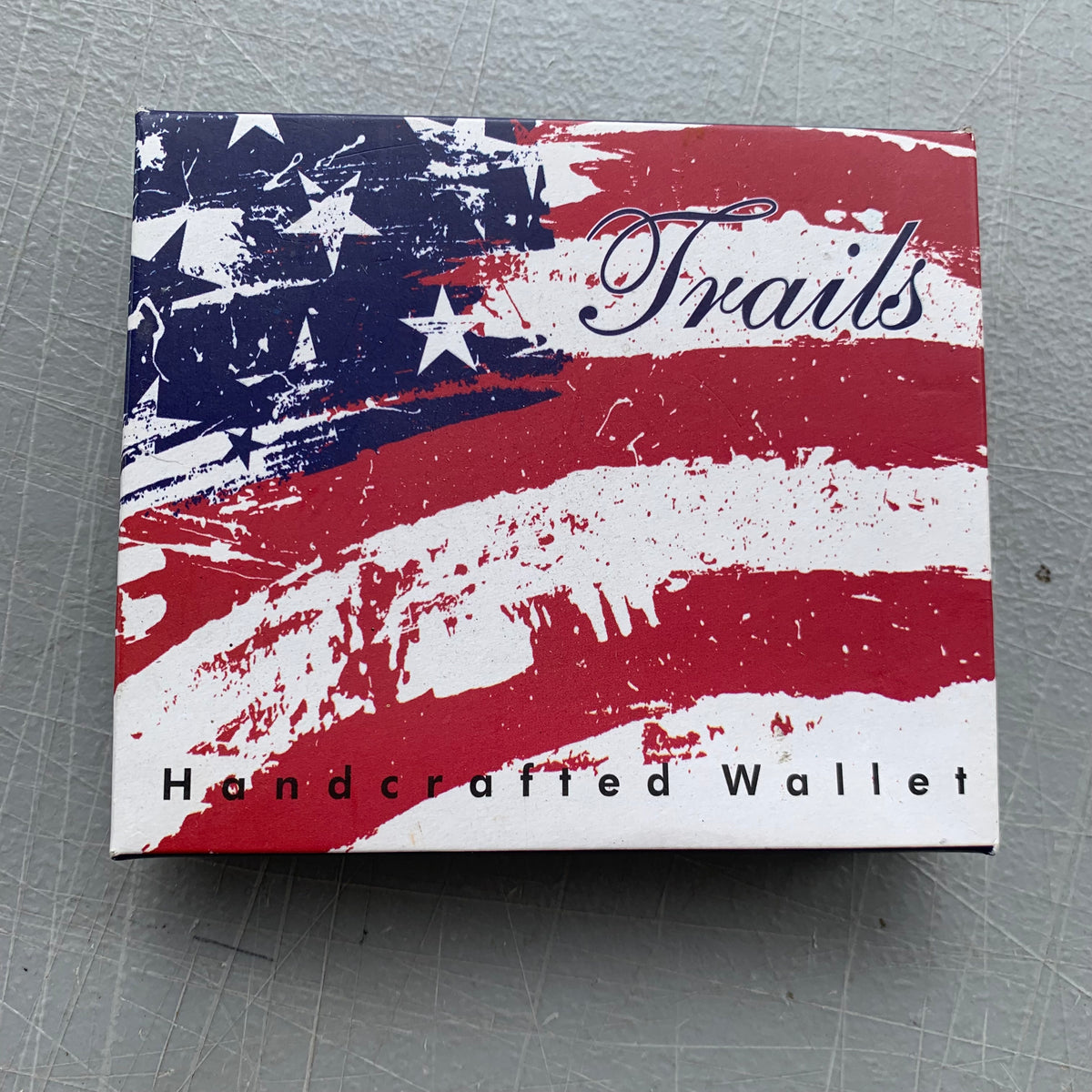 5" USA FLAG RED WHITE BLUE WALLET LEATHER BIFOLD WALLET NEW