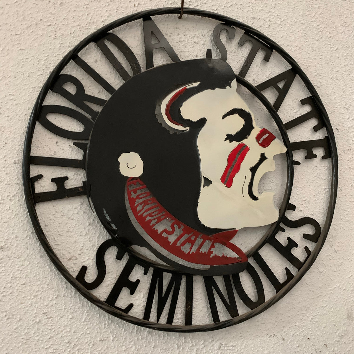 12", 18", 24", 32" FSU FLORIDA STATE SEMINOLES INDIAN LOGO METAL CUSTOM VINTAGE CRAFT TEAM SIGN