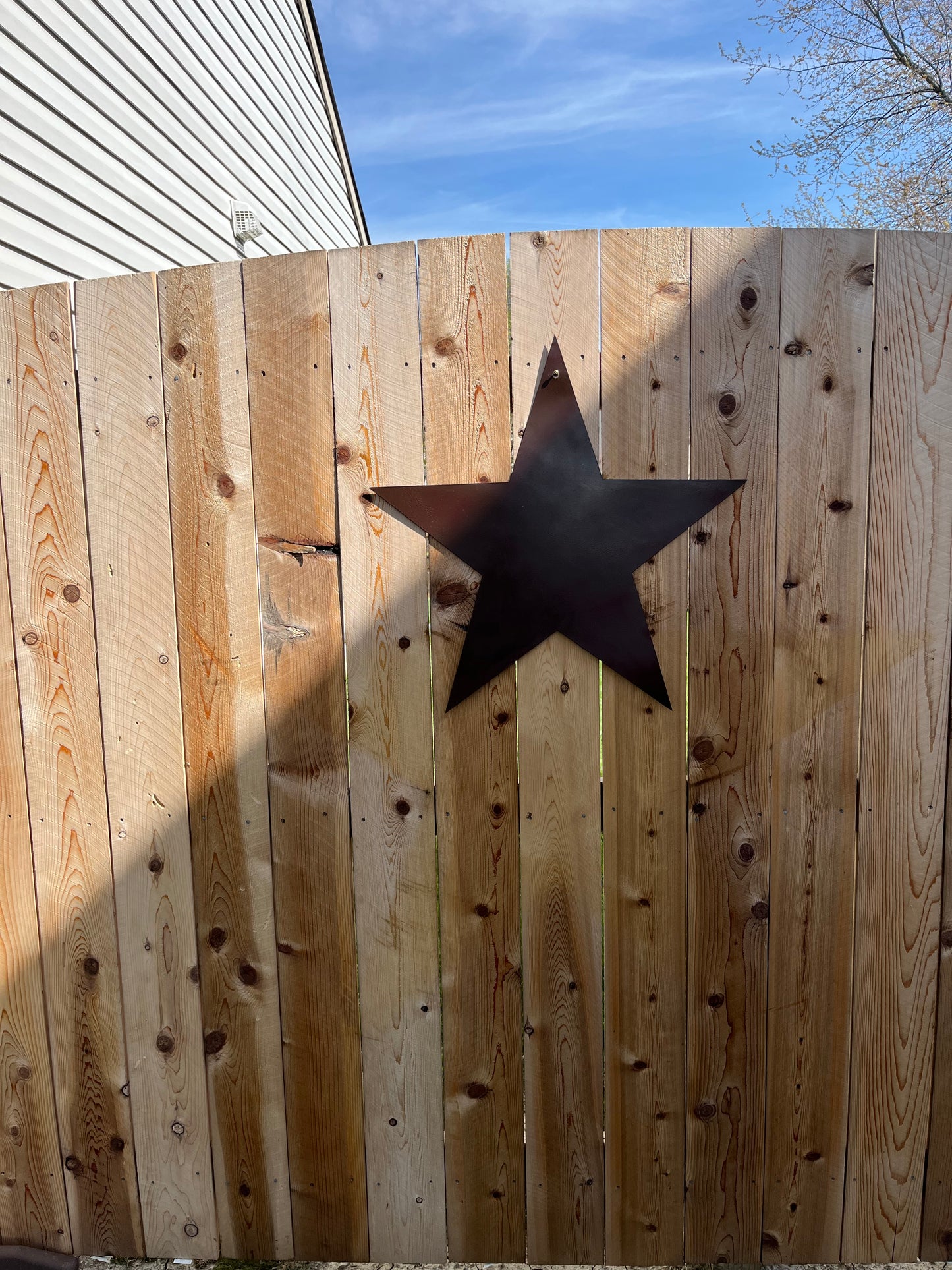2D FLAT STAR BARN PLAIN LASERCUT METAL BROWN STAR ART WESTERN HOME DECOR HANDMADE #EH12822