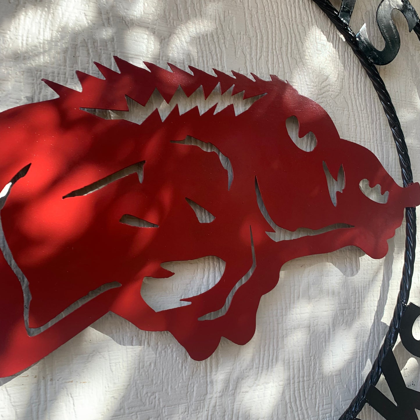 ARKANSAS RAZORBACKS CUSTOM METAL VINTAGE CRAFT SIGN TEAM WALL ART WESTERN HOME DECOR HANDAMADE